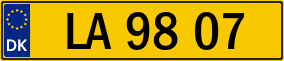 Trailer License Plate